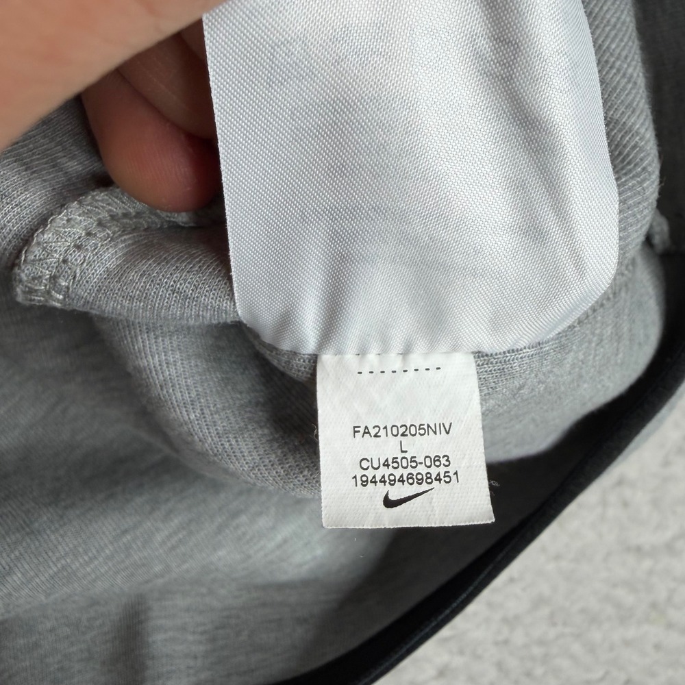 Nike Tech Fleece Crewneck Sweatshirt Mens Large Grey CU4505-063 - Picture 3 of 6